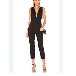 by the way gloria deep v cropped jumpsuit